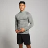 Camiseta de entrenamiento con cremallera de 1/4 sin costuras con estampado gráfico de pilares Tempo para hombre de MP - Tormenta
