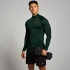 Camiseta de entrenamiento con cremallera de 1/4 sin costuras con estampado Tempo para hombre de MP - Esmeralda oscuro