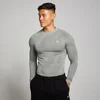 Camiseta de manga larga sin costuras con estampado gráfico de pilares Tempo para hombre de MP - Gris tormenta