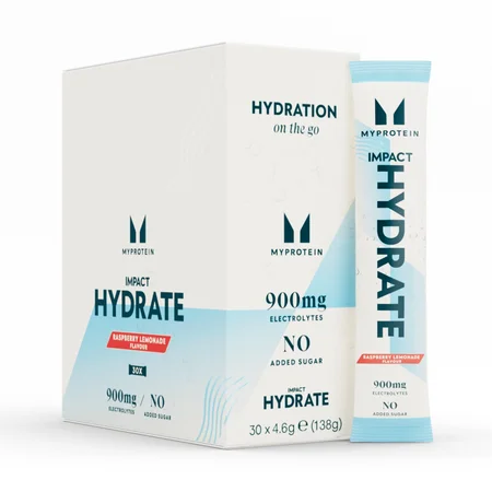Impact Hydrate | Formato sobre - 4.6g x 30raciones - Frambuesa y Limonada