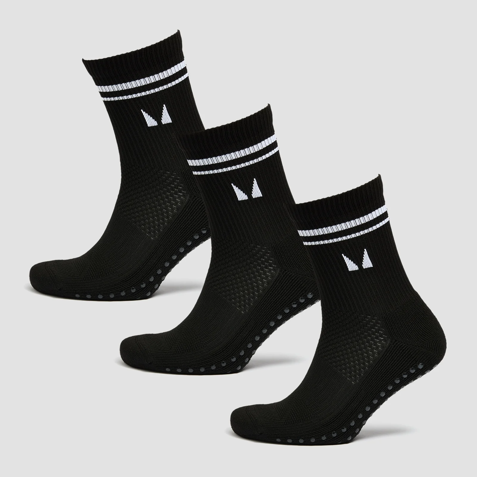 Calcetines de pilates de MP (paquete de 3 pares) - Negro - UK 9-11 Imagen 1