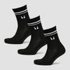 Calcetines de pilates de MP (paquete de 3 pares) - Negro