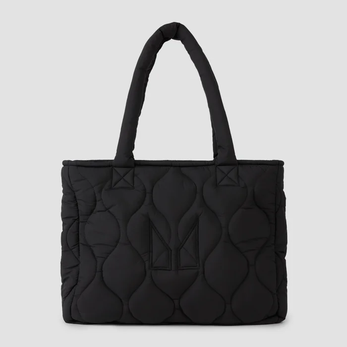 Bolsa de tela acolchada con relleno de MP - Negro