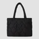 Bolsa de tela acolchada con relleno de MP - Negro