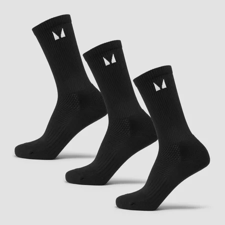 Calcetines para correr de MP (paquete de 3 pares) - Negro