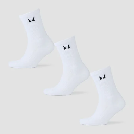 Calcetines para correr de MP (paquete de 3 pares) - Blanco