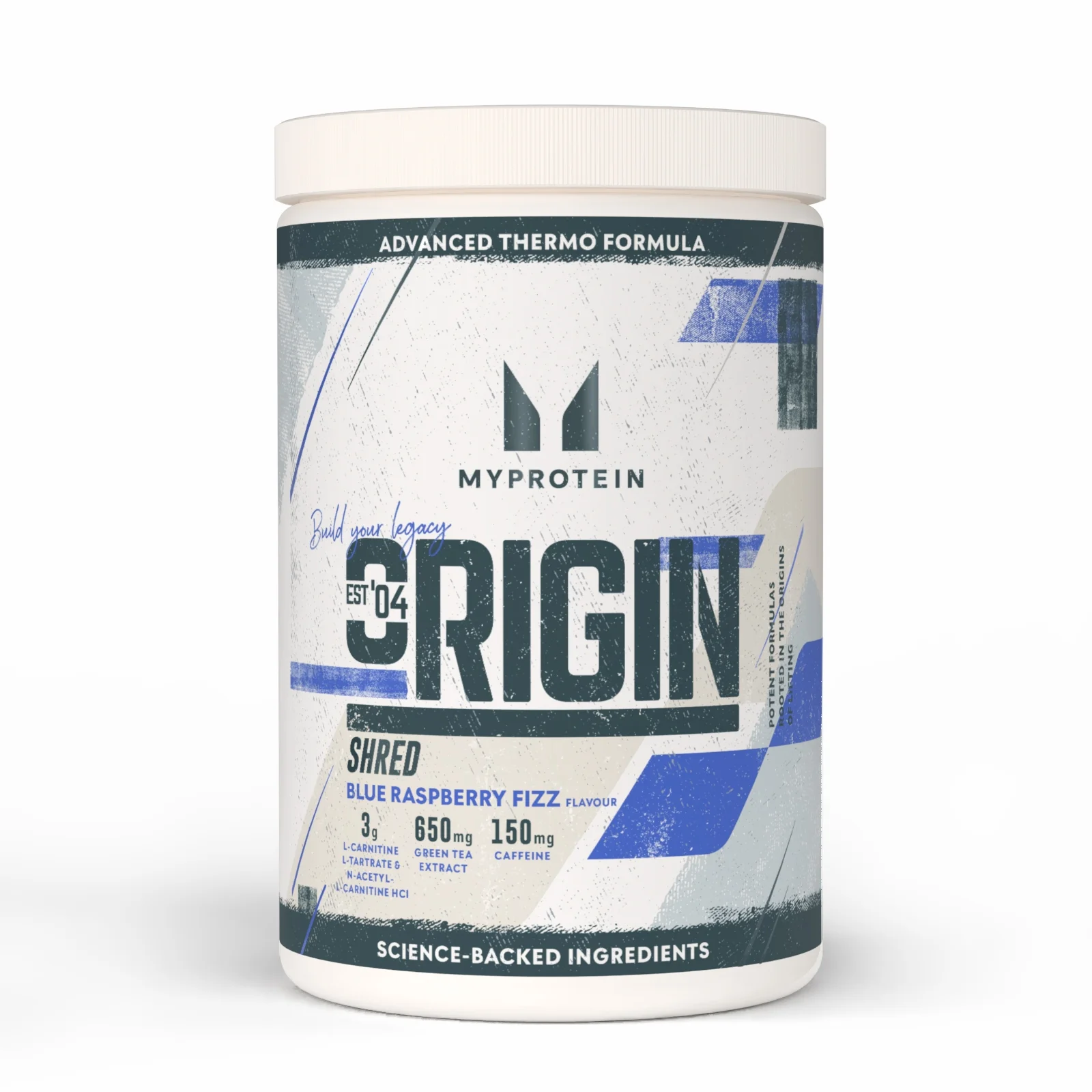 Origin Shred Pre-Workout - 60SERVINGS, 660g - Blue Raspberry Fizz Imagen 1
