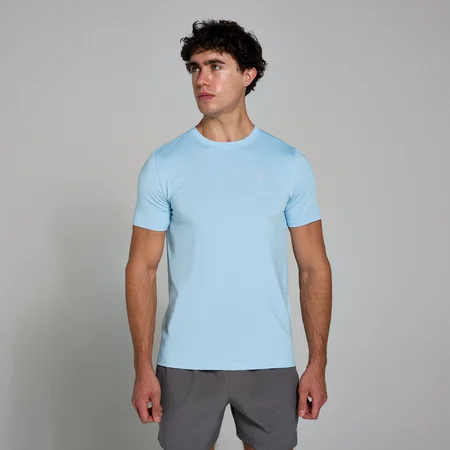 Camiseta con diseño de cuadrícula Active para hombre de MP - Azul cielo