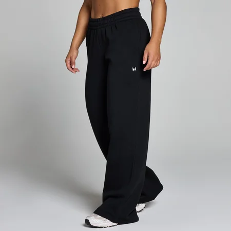 Pantalón deportivo pequeño de pernera recta Basics para mujer de MP - Negro