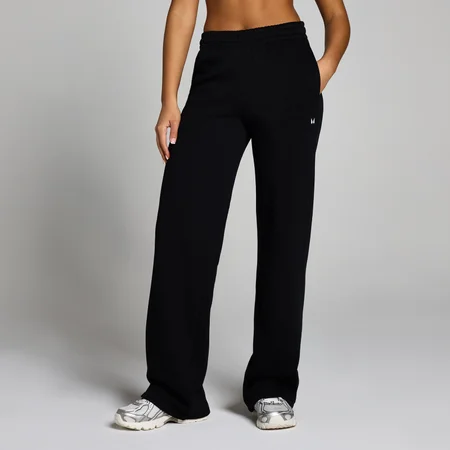 Pantalón deportivo de pernera recta y corte largo Basics para mujer de MP - Negro