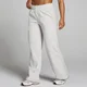 Pantalón deportivo pequeño de pernera recta Basics para mujer de MP - Gris jaspeado