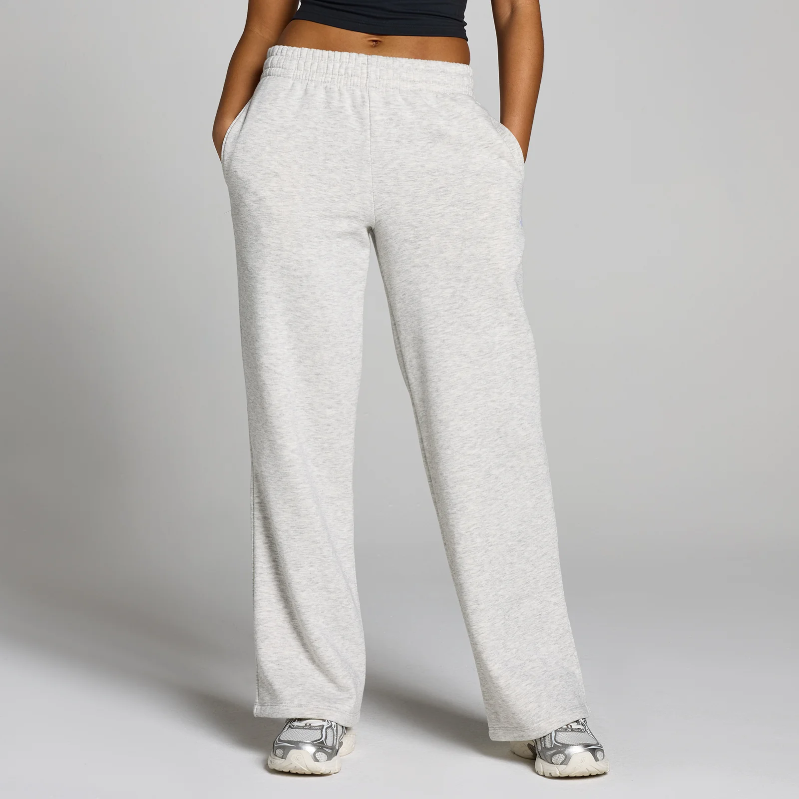 Pantalón de chándal de pierna recta Basics para mujer de MP - Gris moteado claro - XS Imagen 1