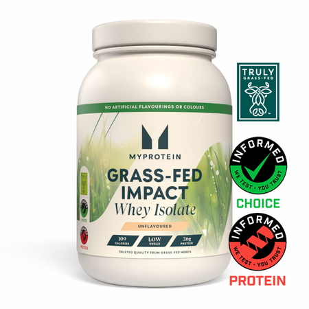 Impact Whey Isolate de vacas alimentadas con pasto