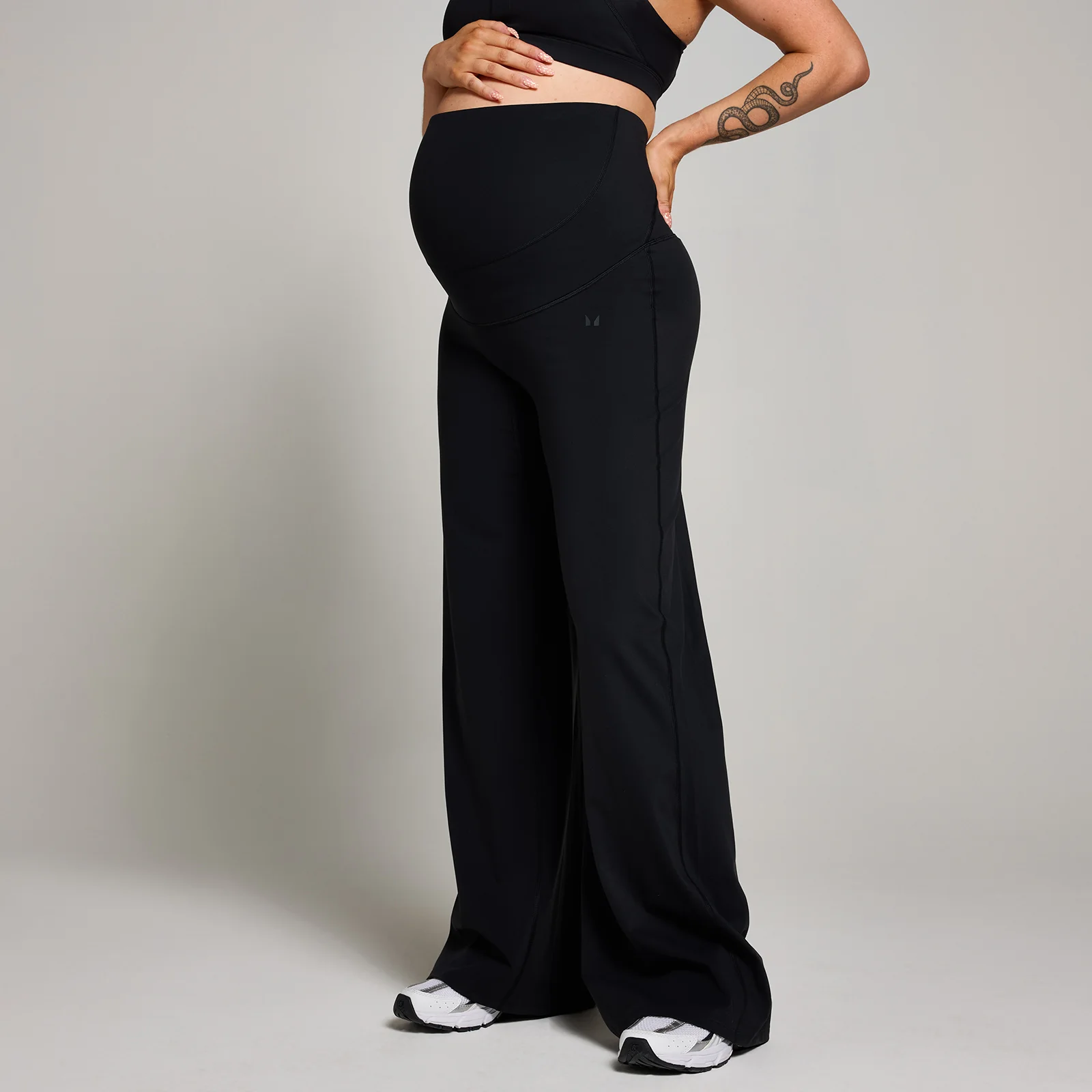 Mallas de pernera ancha para embarazo para mujer de MP - Negro - XS Imagen 1