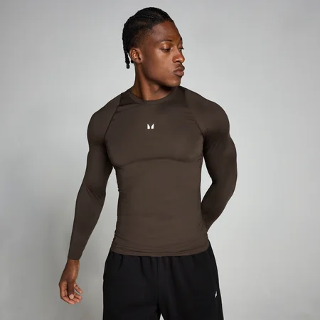 Camiseta interior de manga larga Training para hombre de MP - Chocolate