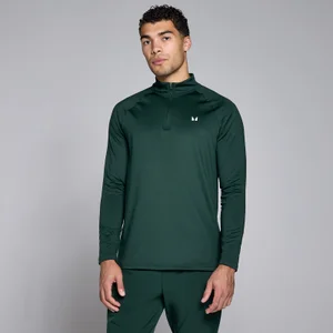 Camiseta de entrenamiento con cremallera de 1/4 para hombre de MP - Esmeralda oscuro - Size M