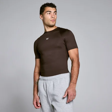 Camiseta interior de manga corta Training para hombre de MP - Chocolate