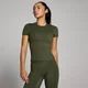 Camiseta de manga corta ajustada Tempo para mujer de MP - Verde bosque