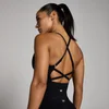 Camiseta de tirantes Tempo sin costuras con tirantes para mujer de MP - Negro