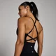 Camiseta de tirantes Tempo sin costuras con tirantes para mujer de MP - Negro