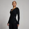 Chaqueta corta sin costuras Tempo para mujer de MP - Negro