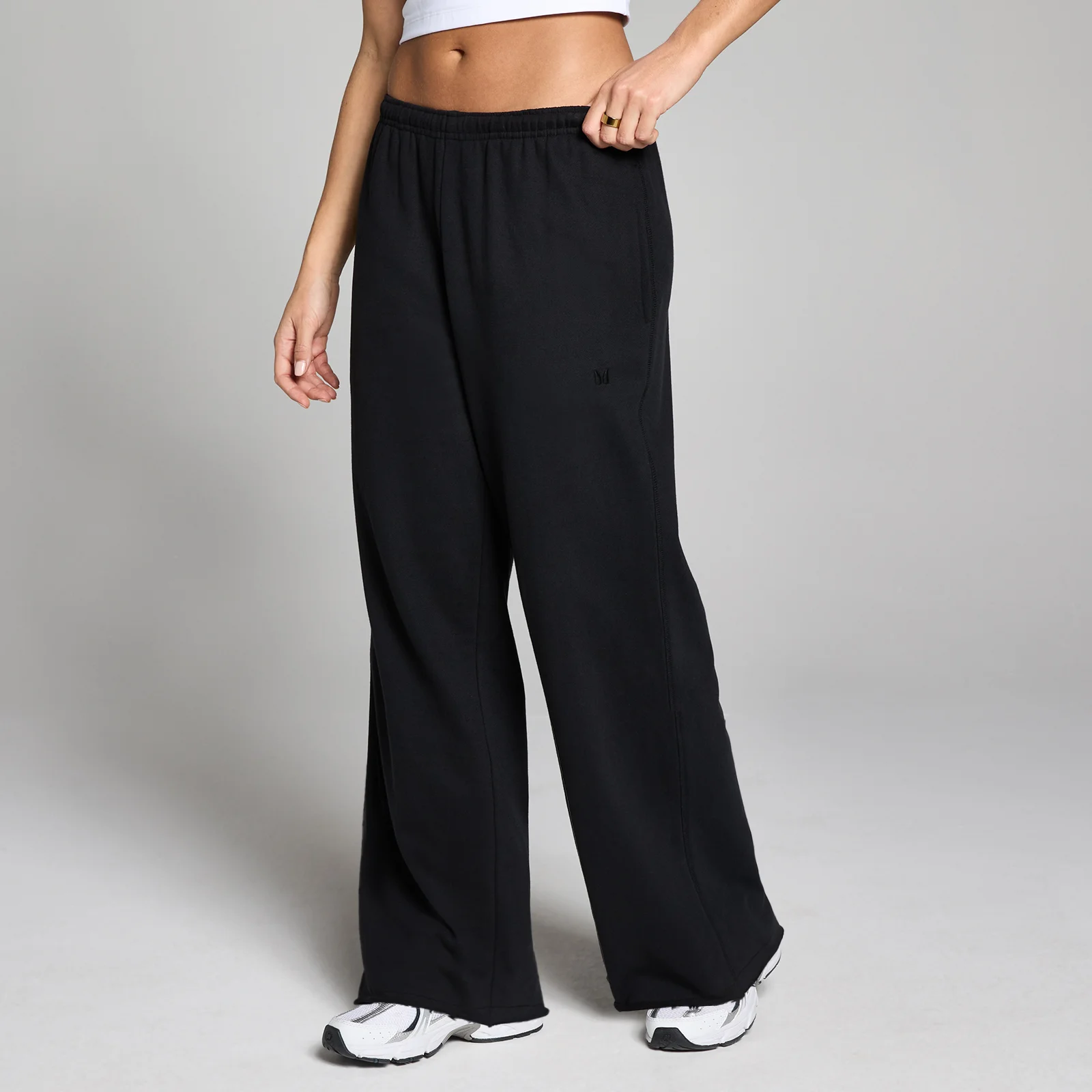 Pantalón de chándal de pierna recta Lifestyle para mujer de MP - Negro lavado - XL Imagen 1