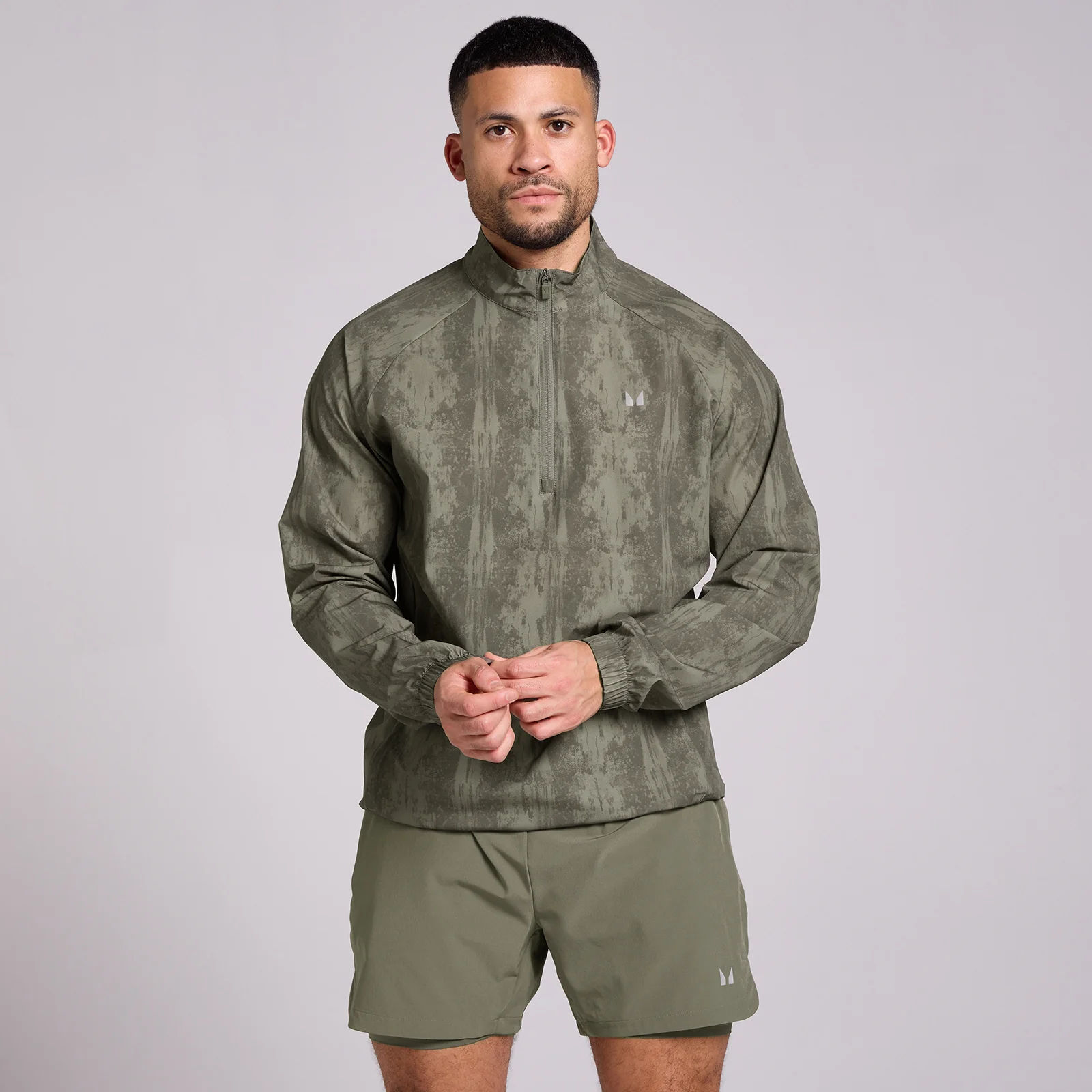 Cortavientos Velocity para hombre de MP - Estampado corteza - M Imagen 1