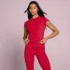 Camiseta de manga corta Body Fit Tempo para mujer de MP - Rojo rosa