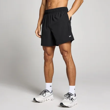 Short de entrenamiento de tejido para hombre de 7" de MP - Negro