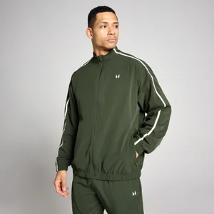 Chaqueta de tejido con paneles Tempo para hombre de MP - Verde bosque - Size XS