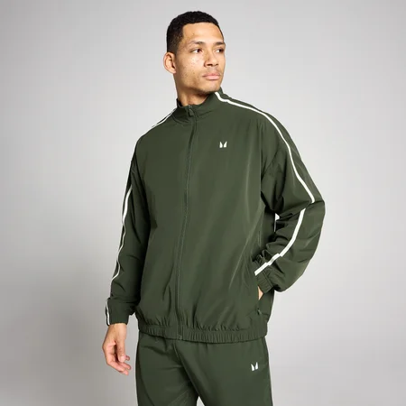Chaqueta de tejido con paneles Tempo para hombre de MP - Verde bosque
