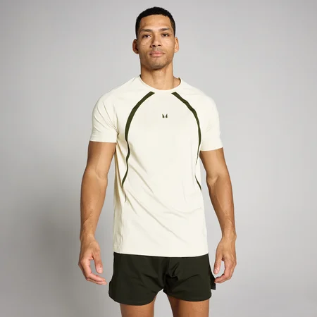 Camiseta con paneles Tempo para hombre de MP - Hueso