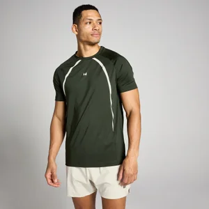 Camiseta con paneles Tempo para hombre de MP - Verde bosque - Size XXXL
