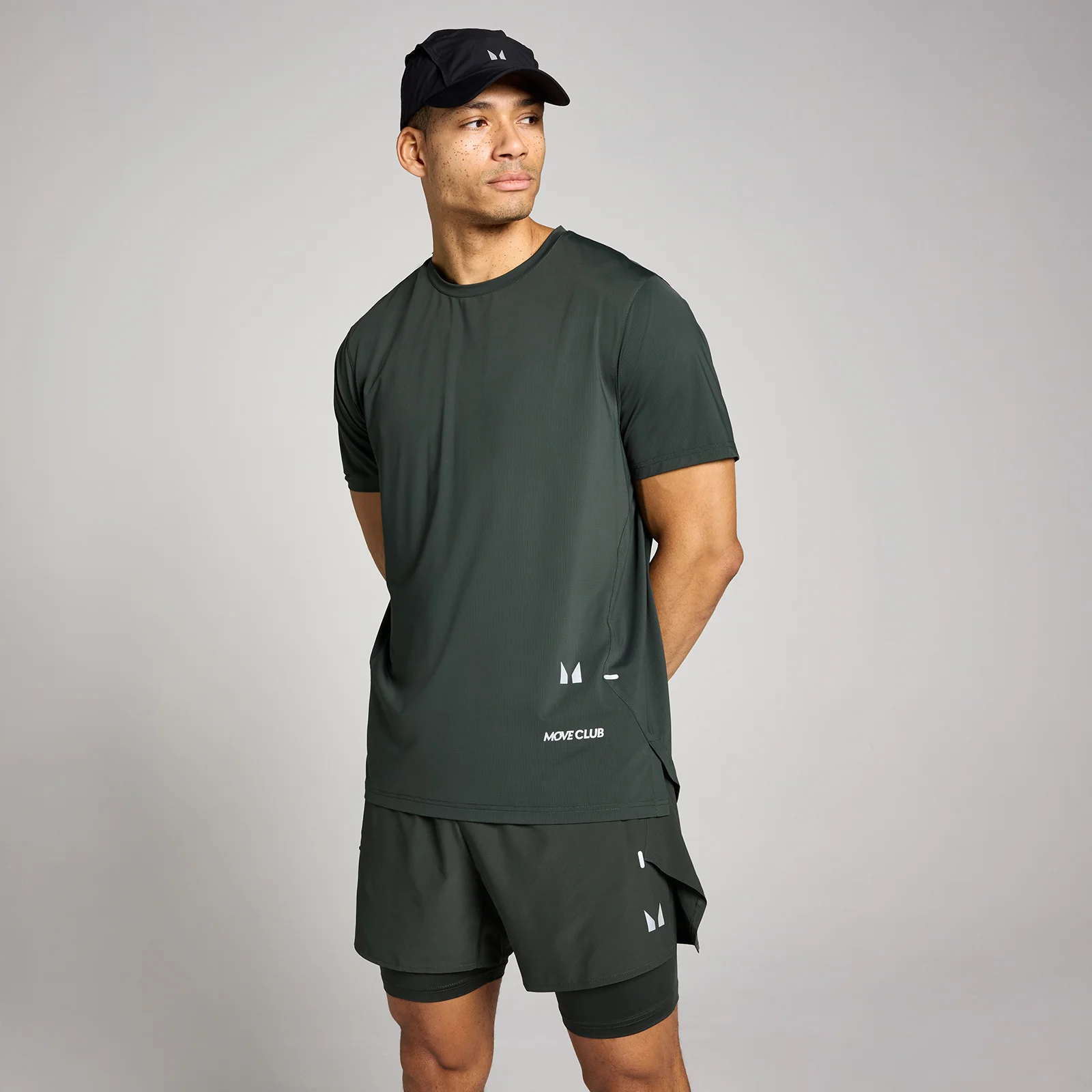 Camiseta Hybrid de malla para hombre de MP - Negro lavado - XS Imagen 1