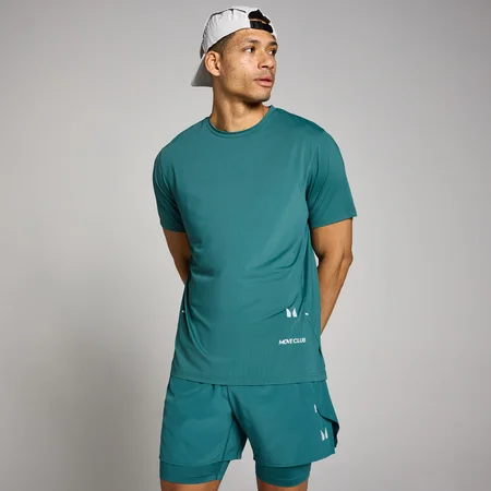 Camiseta Hybrid de malla para hombre de MP - Azul verdoso intenso