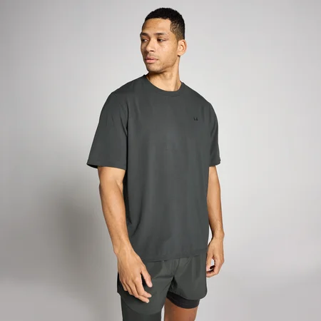 Camiseta oversize de algodón y modal para hombre de MP - Negro lavado