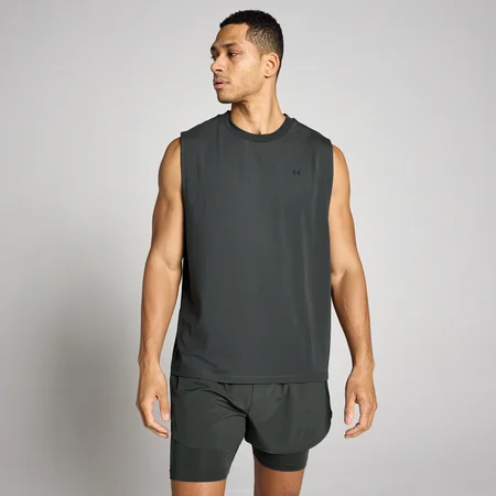 Camiseta de tirantes oversize Cotton Modal para hombre de MP - Negro lavado