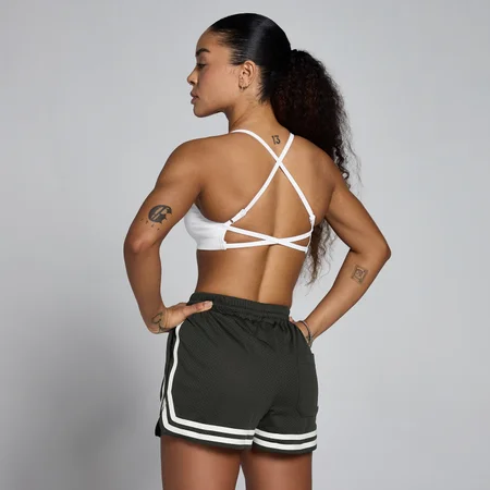 Sujetador deportivo sin costuras con tirantes Lift para mujer de MP - Blanco