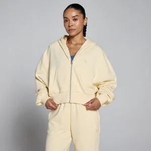 Sudadera con capucha ligera de felpa francesa con cremallera para mujer de MP - Butter - Size XL