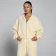 Sudadera con capucha ligera de felpa francesa con cremallera para mujer de MP - Butter
