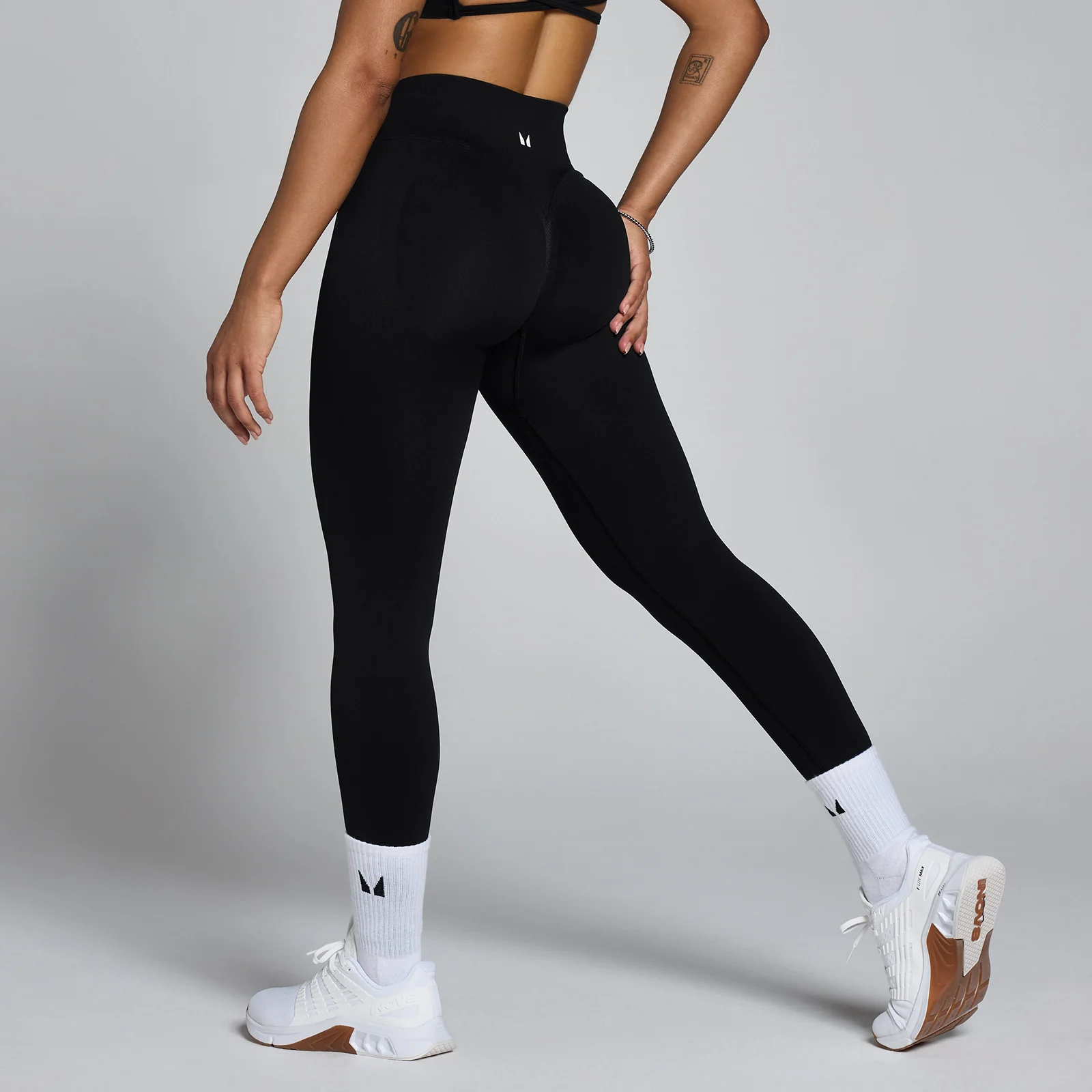 Mallas Lift sin costuras con fruncido para mujer de MP - Negro - M Imagen 1