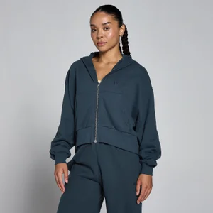 Sudadera con capucha ligera de felpa francesa con cremallera para mujer de MP - Faded Blue - Size S