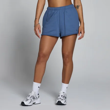 Short de chándal ligero de felpa francesa para mujer de MP - Slate Blue