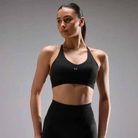 Sujetador deportivo sin costuras Tempo Ultra para mujer de MP - Negro