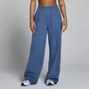 Pantalón de chándal ligero de felpa francesa de pierna recta para mujer de MP - Azul pizarra