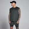 Camiseta de tirantes de malla Hybrid oversize para hombre de MP - Negro lavado