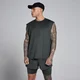 Camiseta de tirantes de malla Hybrid oversize para hombre de MP - Negro lavado