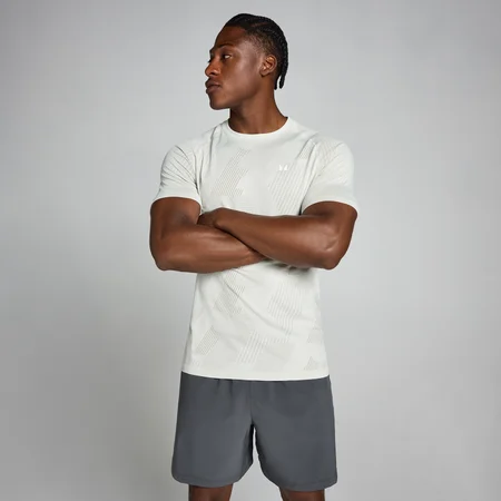 Camiseta sin costuras Tempo Pillar Graphic para hombre de MP - Mist