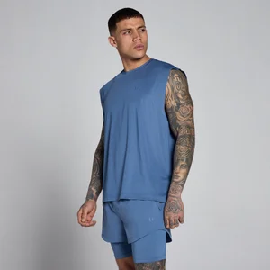 Camiseta de tirantes oversize Hybrid Mesh para hombre de MP - Slate Blue - Size S