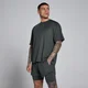 Camiseta Hybrid Oversized Mesh para hombre de MP - Negro lavado